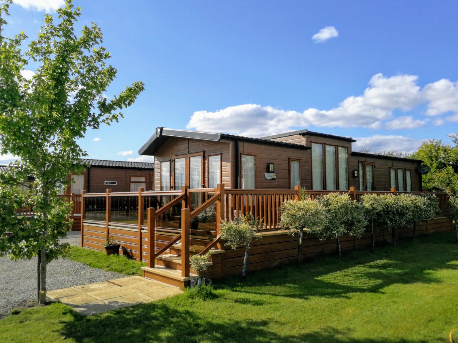 Existing lodge home customer at Black Bull Caravan Park
