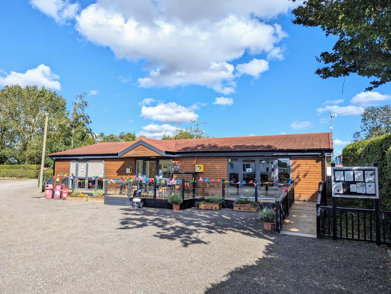 Black Bull Caravan Park - Reception & Games room with disabled washroom