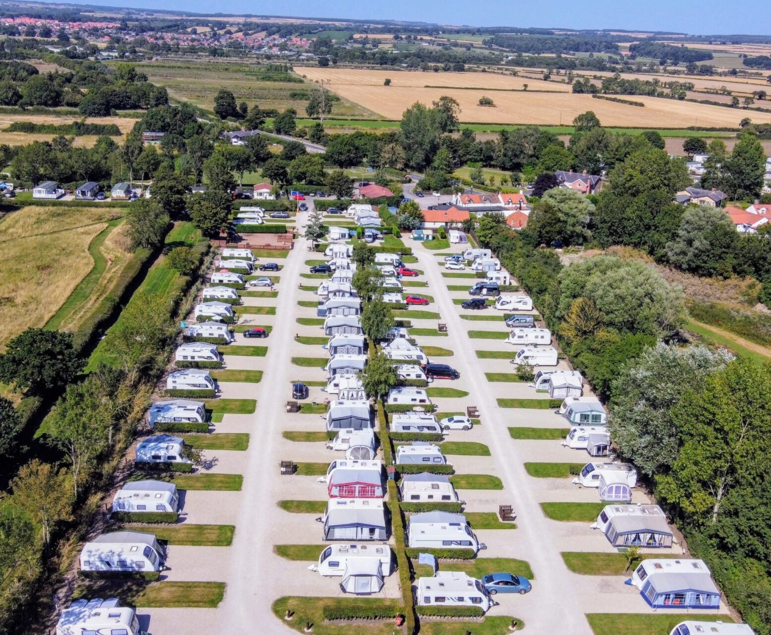 Black Bull - touring field from above